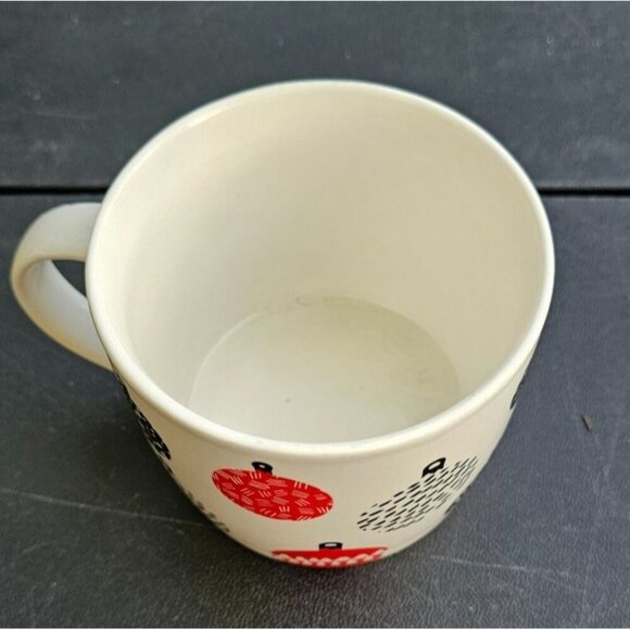 Starbucks 2016 Christmas Ornaments Red Black Ceramic Coffee Mug 16.9 Oz Tea Cup - Picture 5 of 8